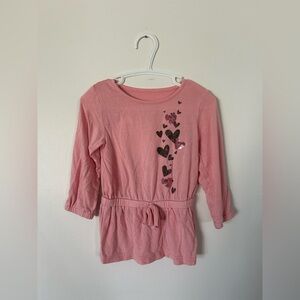 Silkberry Bamboo Pink Heart-Embellished Top 12-18 Months